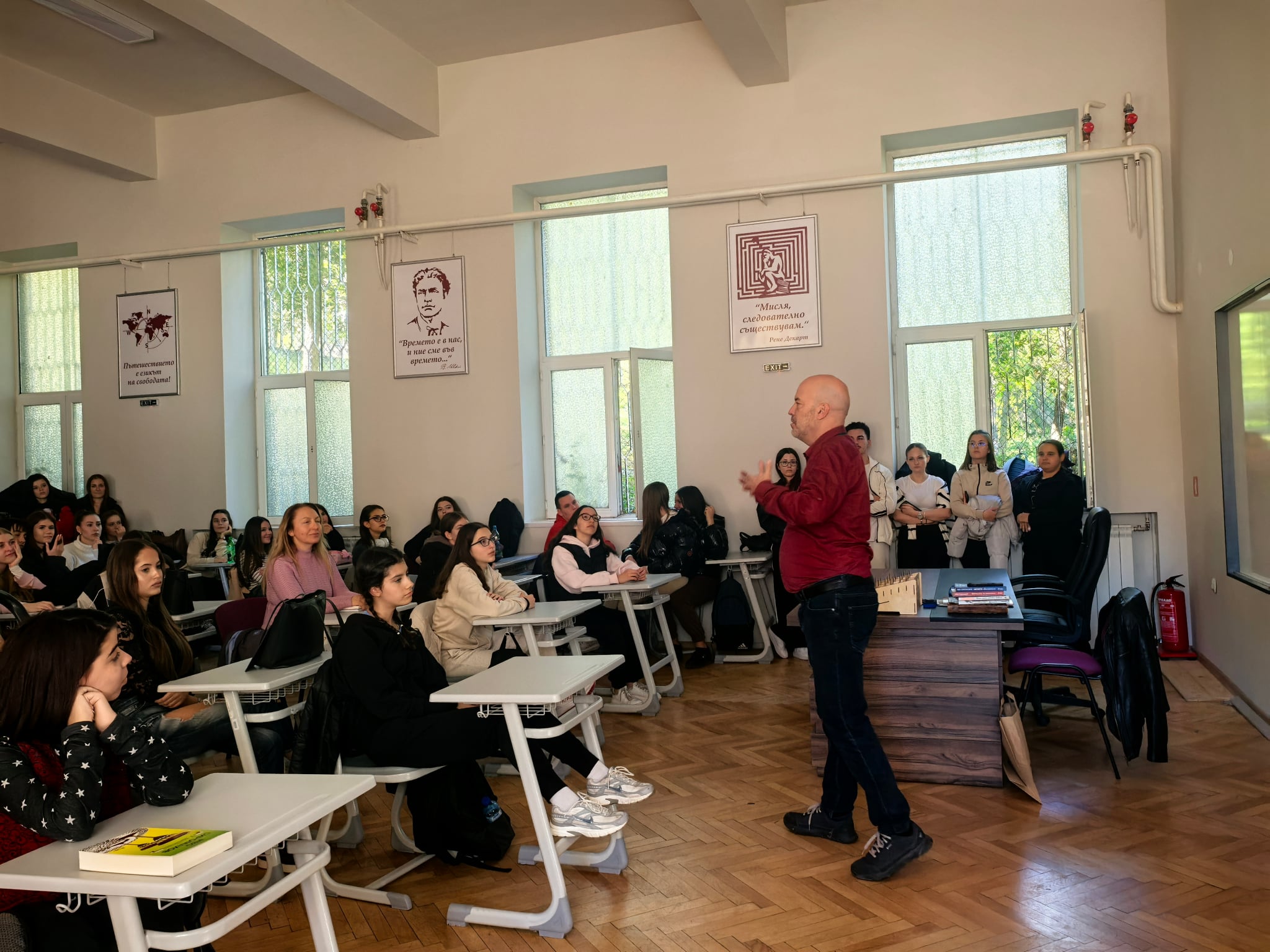 Иво Сиромахов с вдъхновяваща среща с учениците на НТГ – Пловдив